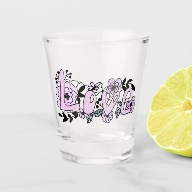 personalized, party, bachelorette party, girlfrien shot glass (Front)