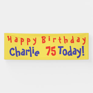 Personalized Party Banner with Name and Age