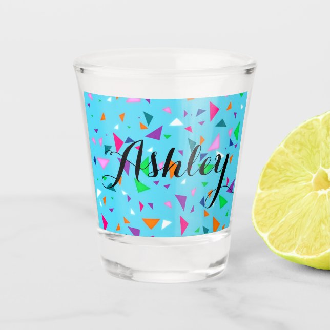 Personalized Party Confetti Shot Glass (Front)