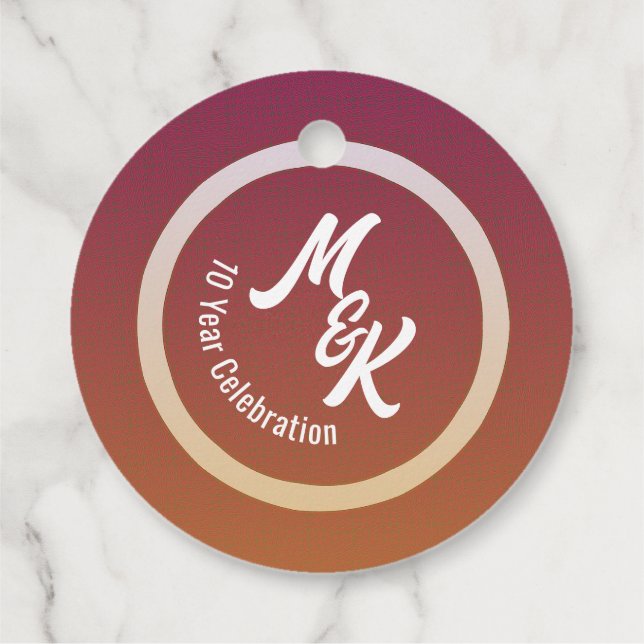 Personalized Party Favor Tags (Back)