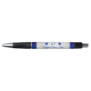 Personalized Party Favors 65th Wedding Anniversary Pen