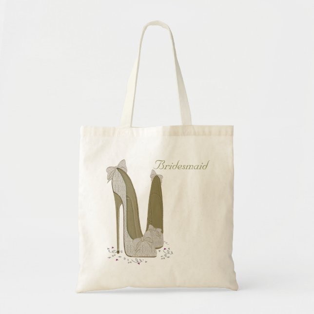 Personalized Party Stiletto Shoe Art Tote Bag (Front)
