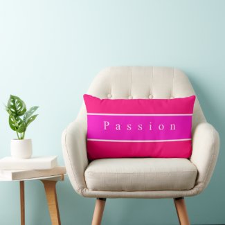 Personalized Passion Pink and White Home or Office