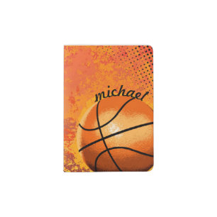 Personalized Passport Holder for Basketball Player