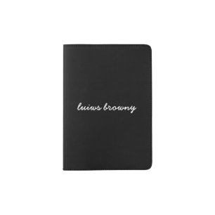 Personalized Passport Holder   Trendy Monogram 