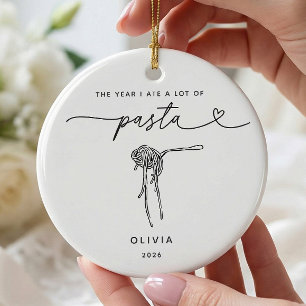 Personalized Pasta Lover Christmas Ornament