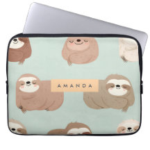 Personalized Pastel Adorable Sloth Pattern