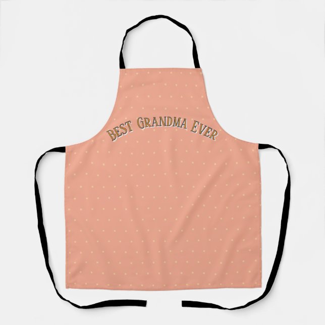 Personalized Pastel Baking Apron - Custom Name (Front)