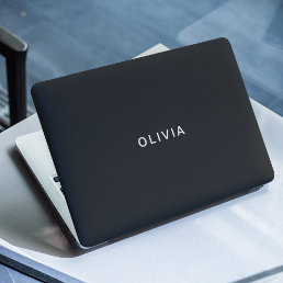 Personalized Pastel Black HP Laptop Skin | Elegant