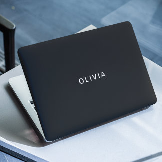 Personalized Pastel Black HP Laptop Skin | Elegant
