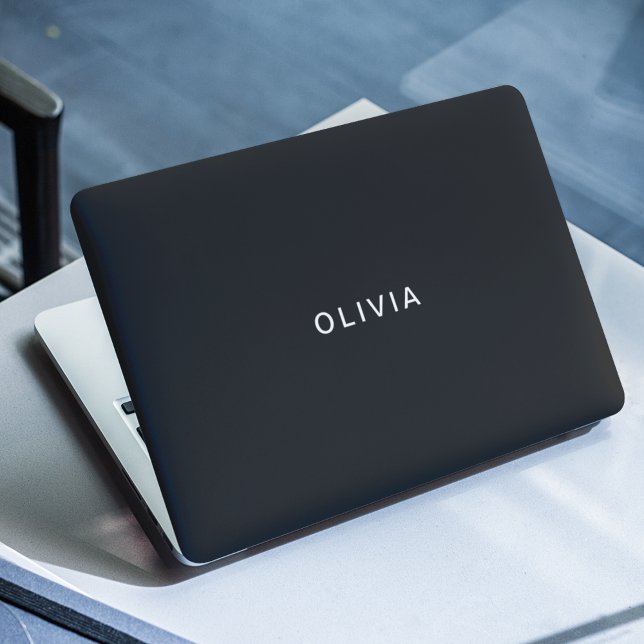 Personalized Pastel Black HP Laptop Skin | Elegant (Creator Uploaded)