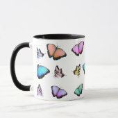 Personalized Pastel Butterflies Mug (Left)