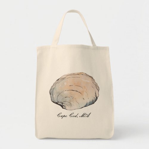 Personalized Pastel Clam Shell Tote Bag