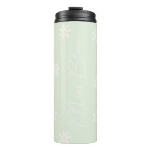 Personalized Pastel Daisy Thermal Tumbler