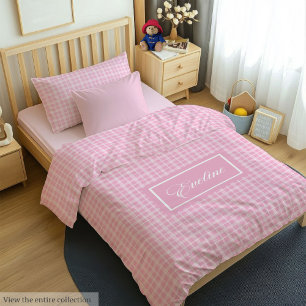 Personalized Pastel Duvet Chic Custom Name Look
