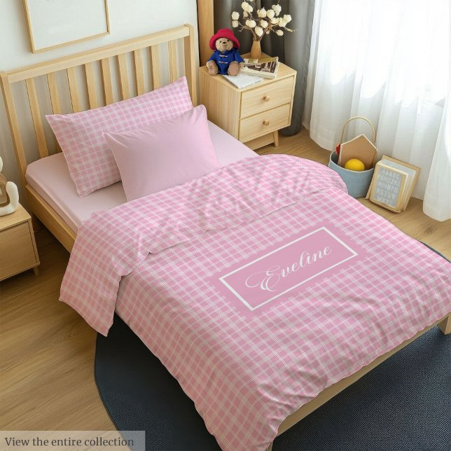 Personalized Pastel Duvet Chic Custom Name Look Cover (Personalized Pastel Duvet Chic Custom Name Look)