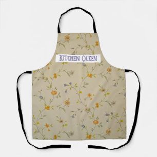 Personalized Pastel Floral Apron