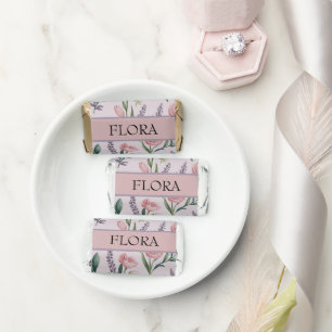 Personalized Pastel Floral Kids Birthday  Hershey's Miniatures
