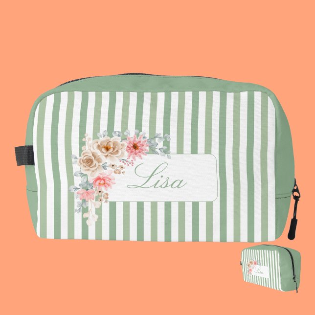 Personalized Pastel Green Cosmetic Bag (Creator Uploaded)