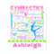Personalized Pastel Gymnastics Words Typography