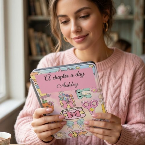 Personalized Pastel Kindle Case Back to School,
