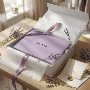 Personalized Pastel Lavender Custom Name HP Laptop Skin