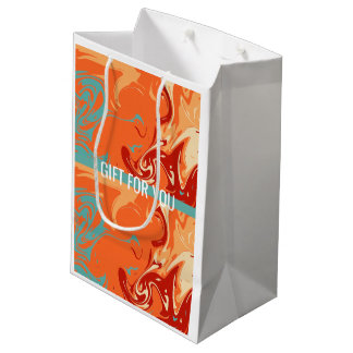 Personalized Pastel Marbel Cute Aesthetic Medium Gift Bag