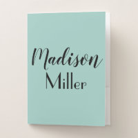 Personalized Pastel Mint Green