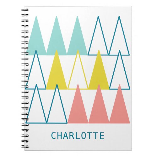 Personalized Pastel Pattern  Notebook