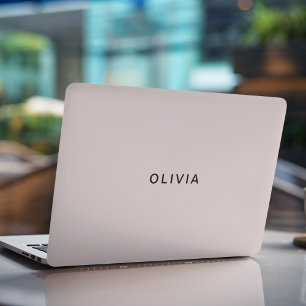 Personalized Pastel Pink HP Laptop Skin   Elegant 