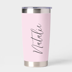 Personalized Pastel Pink Insulated Tumbler