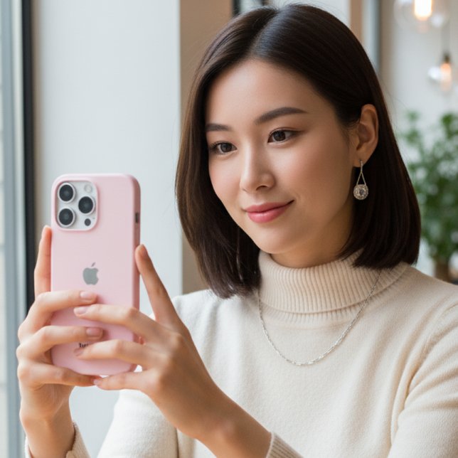 Personalized Pastel Pink iPhone Case with Custom (Creator Uploaded)