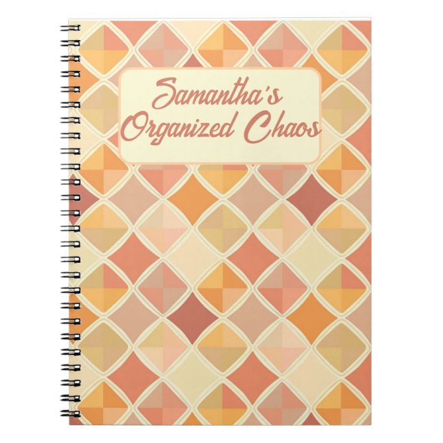 Personalized Pastel Planner – My Organized Chaos Notebook (Front)