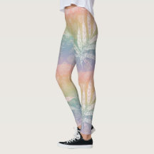 Personalized Pastel Rainbow Asanoha delicate leaf