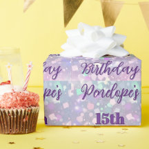 Personalized Pastel Shimmer Birthday Celebration
