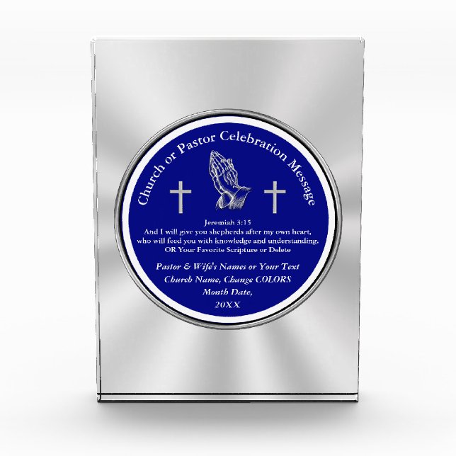 Personalized Pastor Appreciation Day Gift Ideas (Front)