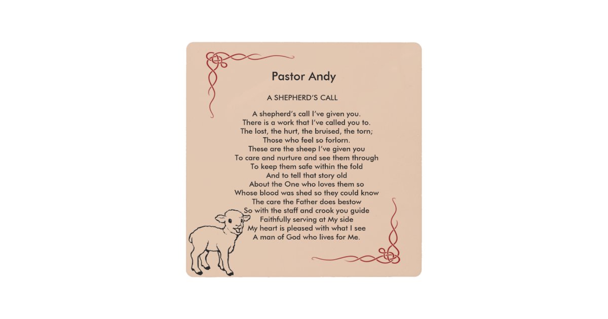 pastor appreciation poems
