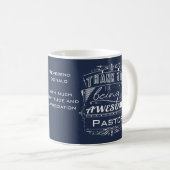Personalized Pastor Appreciation Thank You Gift Coffee Mug (Front Right)