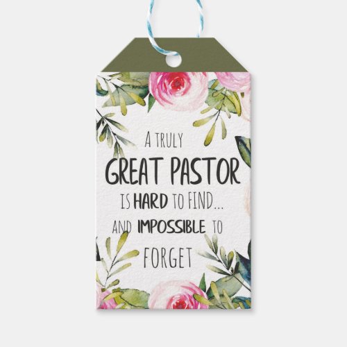 Personalized Pastor Birthday Anniversary Christmas Gift Tags