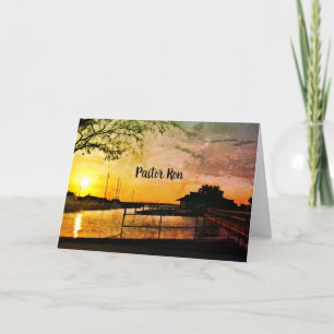 Personalized Pastor Leadership Appreciation Card