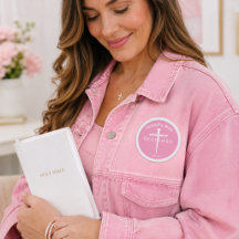 Personalized Pastor's Wife Nails Pink Cross