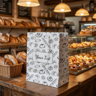 Personalized Pastry Illustration Packaging Medium Gift Bag