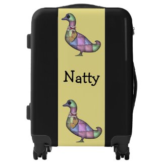 Personalized Patchwork Duck Design Suitcase