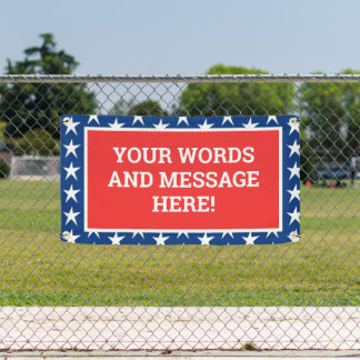 Personalized Patriotic Banner