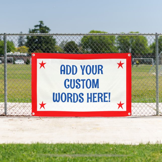 Personalized Patriotic Banner (Insitu)