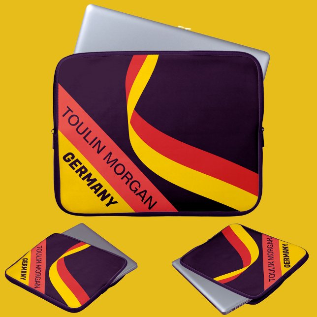 Personalized  Patriotic German Flag  Laptop Sleeve (Creator Uploaded)
