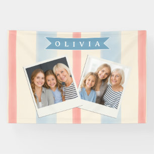 Personalized Patriotic Memorial Day 4th of July Banner