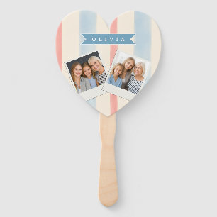 Personalized Patriotic Memorial Day 4th of July Hand Fan