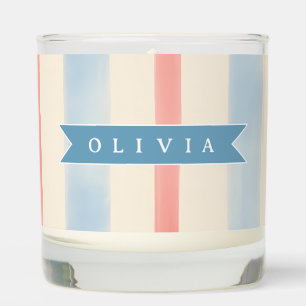 Personalized Patriotic Memorial Day 4th of July Scented Candle