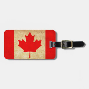 Personalized Patriotic National Flag of CANADA Luggage Tag